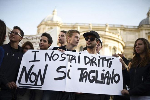 corteo manifestazione