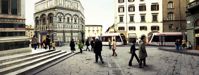 lavori della tramvia