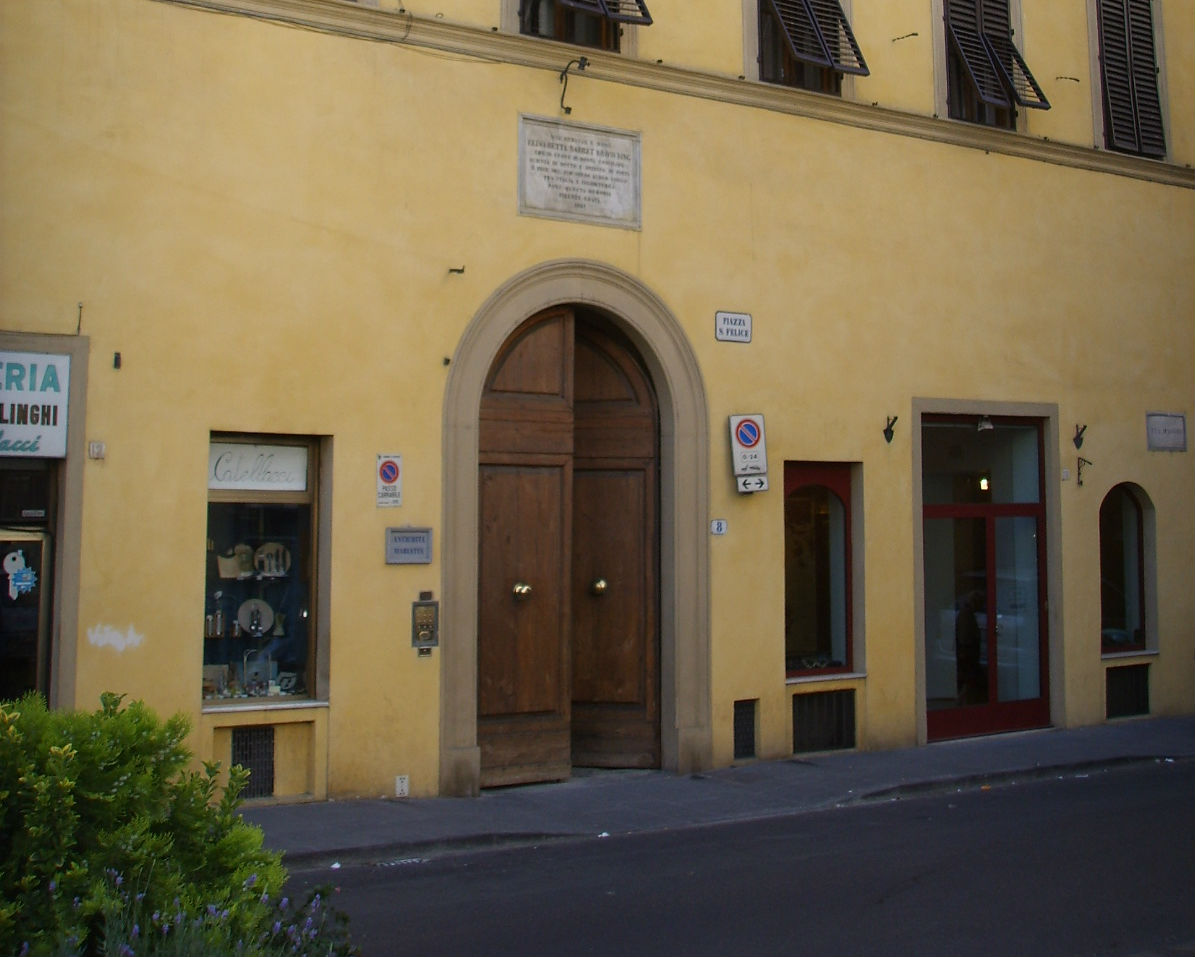 Elizabeth e Robert Browning, toc toc firenze