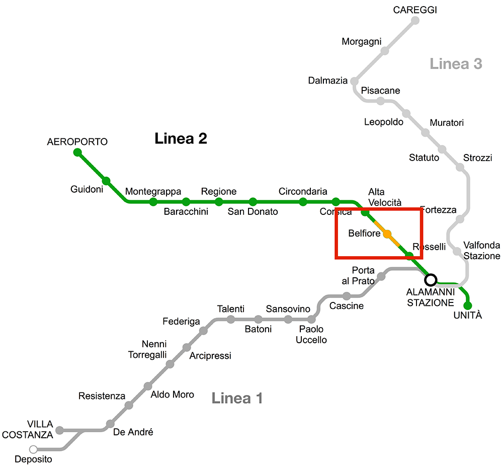 Mappa Belfiore piccola