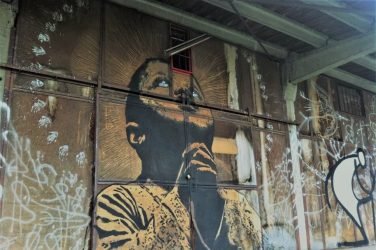 Ache77, stencil, street art